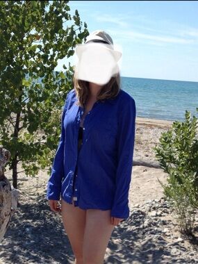 Gap fitted boyfriend shirt 100% cotton